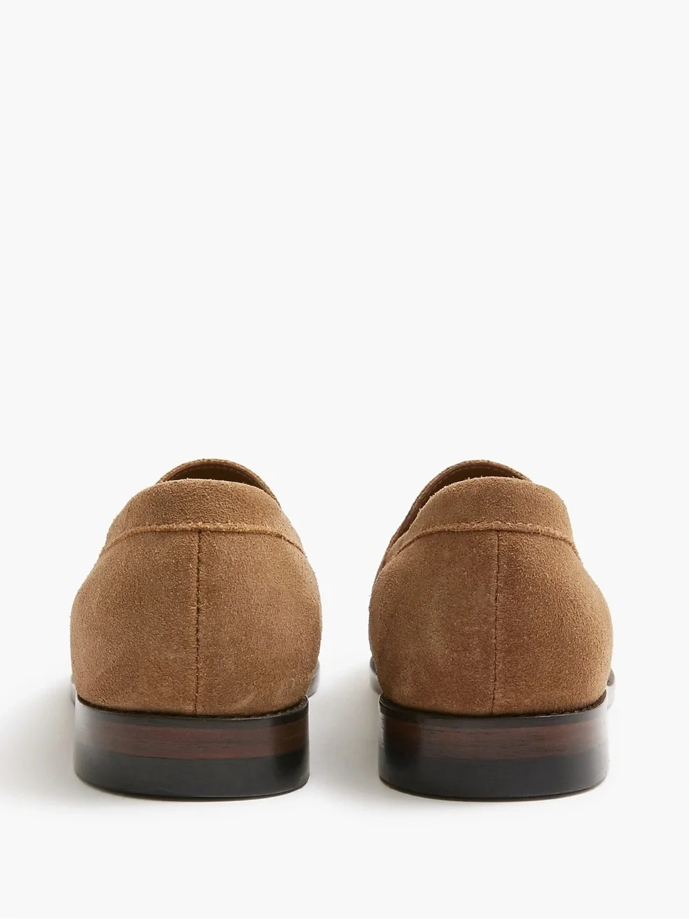 J. Crew Factory Suede Dress Loafers in Tostado Brown Size 13